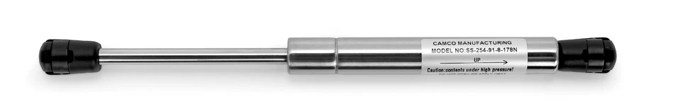 Muelle de gas Camco conexión de enchufe de 10 mm - diámetro del eje de 8 mm 17" 20 lb Foto 1 de 4