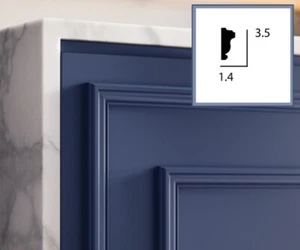 Dado Chair Rail Panel Frame Moulding Strong Primed Polymer Linear CR31 Kovex - Picture 1 of 4