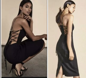 NWT BCBG MAXAZRIA ESMEE LACE-UP SEXY CUT OUT BACK PENCIL DRESS SZ 6 $300 - Picture 1 of 12
