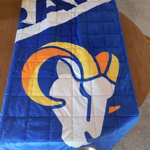Foco Los Angeles Rams 80x60 Weighted Blanket BKTNFWGHT68SR - Picture 1 of 4