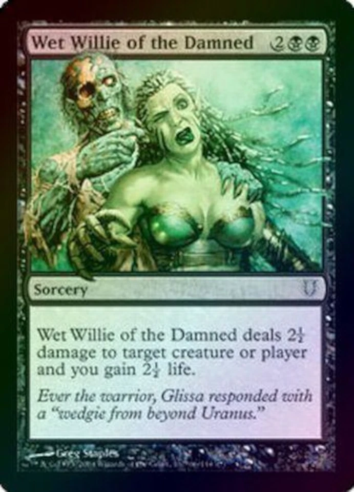 MtG Wet Willie of the Damned 66/141 Unhinged Common Foil - Image 1 of 1