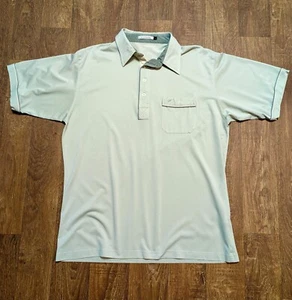 Vintage Polo | Mens Vintage Green Farah Polo Shirt Size Large Retro Designer - Picture 1 of 4