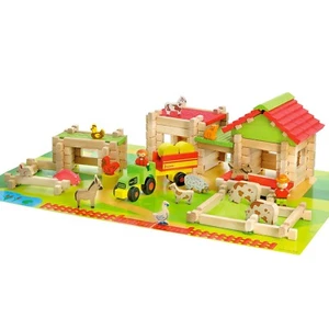 Mi Primera Gran Granja de Madera De Con Animales 130 Uds -jeujura 8237 - Imagen 1 de 4