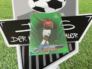 Topps Chrome Champions League 17/18 - Base Card Green /99 Lukaku Man United - Picture 1 of 2