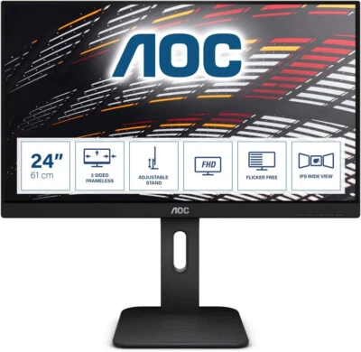 AOC X24P1 24 Zoll WUXGA, IPS, HDMI, DisplayPort, DVI, USB Hub, höhenverstelllbar - Bild 1 von 2