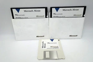 Vintage Microsoft Mouse Setup Menu IBM PC Software 5.25" & 3.5" Floppy Disk - Picture 1 of 3