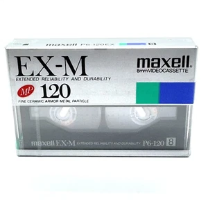 Maxell EX-M 8mm 120min Blank Camcorder Video Cassette Tape P6-120EX Brand New - Picture 1 of 6