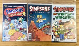 SIMPSONS  Comics Lot #8 ,#9,#206 Near Mint+