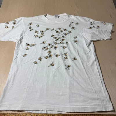 Vintage 90s The Nature Company Dan Gilbert Bees Graphic T-Shirt XL Single Stitch - Image 1 of 4