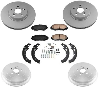 Rotores Pastillas Freno Zapatas Muelles para Toyota Corolla 1.8 2016-2019 con Tambor Trasero Foto 1 de 4