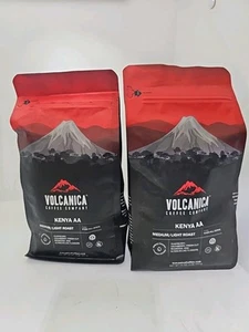 Kenya AA Coffee Whole Bean COFFEE Medium/Light Roast Coffee 16oz(2Pk)Exp.2/26 - Picture 1 of 3