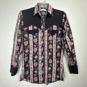 Vintage Ranch and Town Floral Western Hemd Herren 15-15,5 Medium Druckknöpfe Angebot lesen - Bild 1 von 12