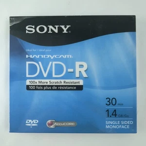 Sony Handycam DVD-R 30 minuti 1,4 GB/Go - monofaccia lato singolo - NUOVO MAI USATO - Foto 1 di 6
