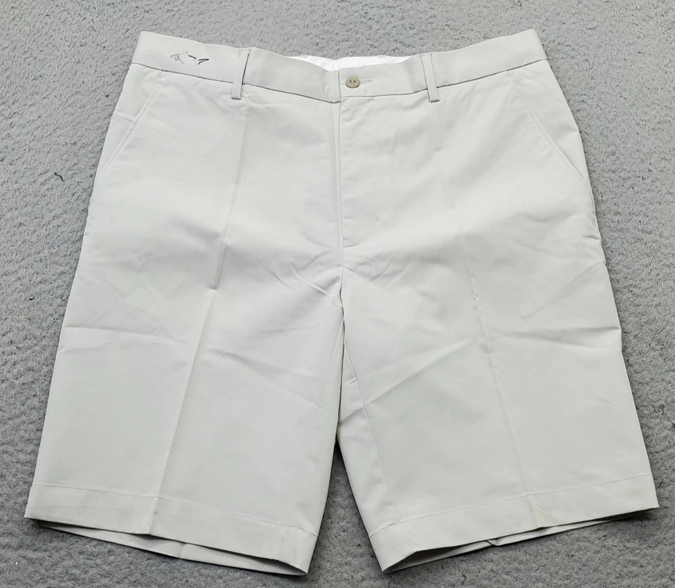 Pantalones Cortos Chinos de Golf Greg Norman Hombres 34 Blanco Rendimiento Calce Elástico Play Dry ML75 Foto 1 de 4
