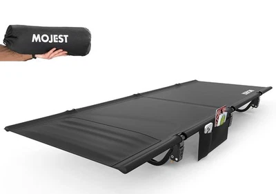 NEW MOJEST Ultralight Camping Cot for Adults 350 lbs Support Portable Black  - Image 1 of 4