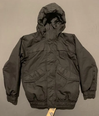 Chaqueta de plumón The North Face para niños pequeña 7/8 negra con capucha Dryvent 550 Foto 1 de 4