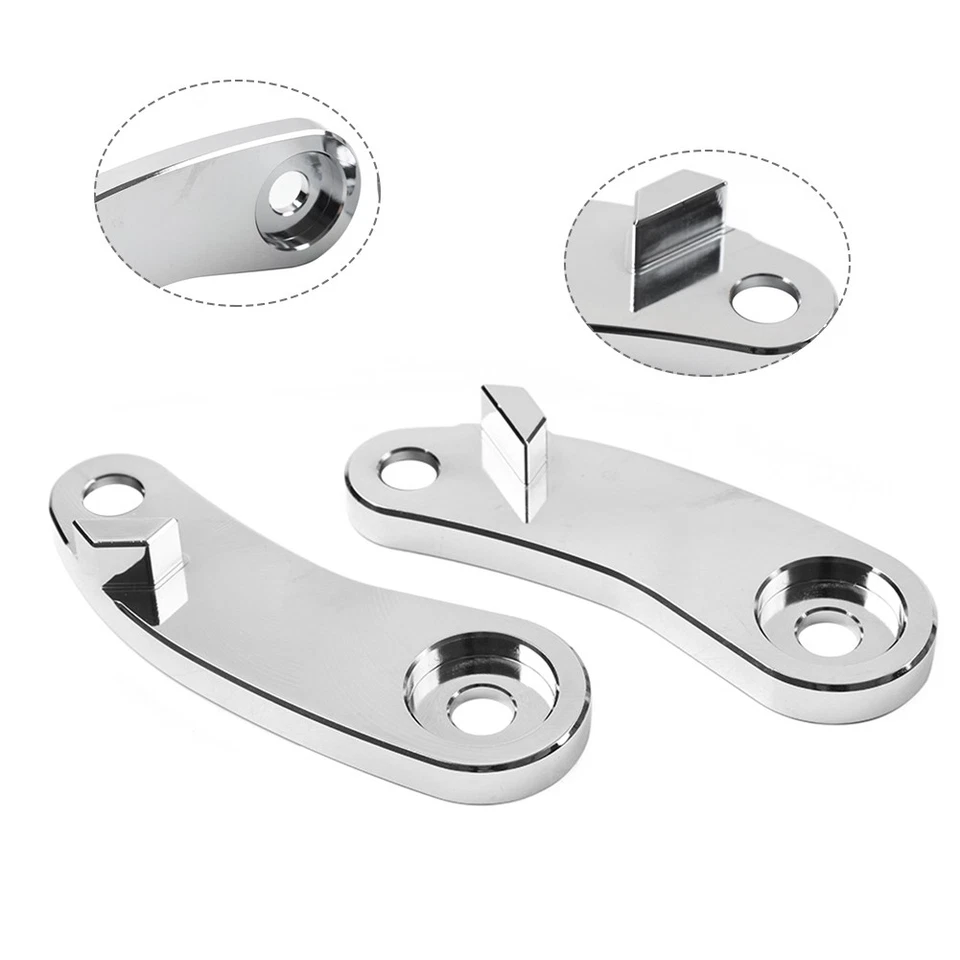 Turn Signal Mount Relocation Kit For Harley Softail Bad Boy Springer Silver - Image 1 of 4