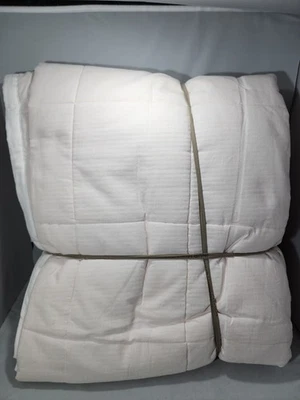 Edredón edredón INUP Home lino fino Queen blanco/rosa 100 % algodón. Foto 1 de 4