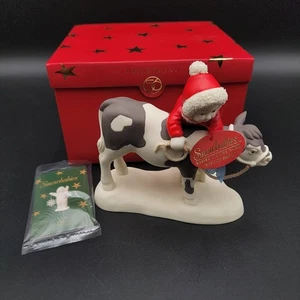 RARE Department 56 BEST OF SHOW Figurine Snowbabies on Cow 2002 NOB - Picture 1 of 14