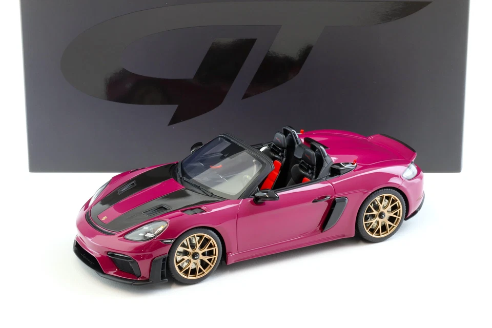 GT-SPIRIT GT486 PORSCHE 718 (982) SPIDER RS WEISSACH PACKAGE 2023 - DARK PINK 1/