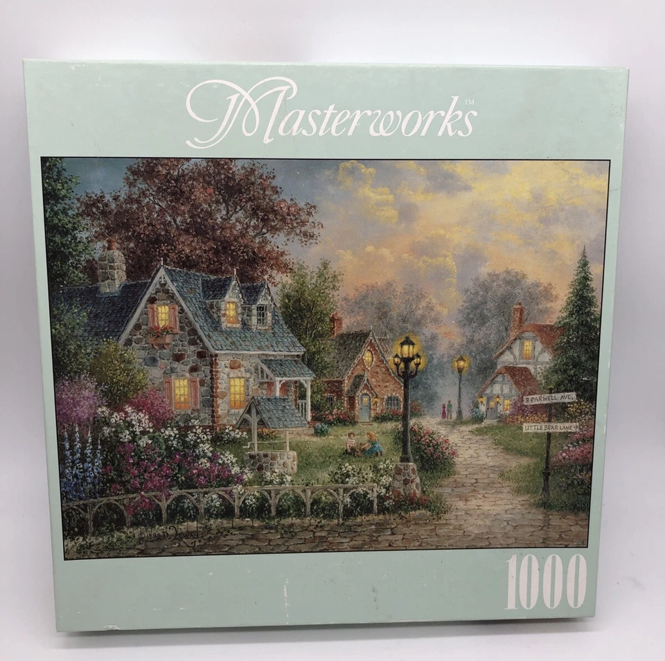 Masterworks 1000 PCS puzzle headin Thru the Ozarks 97393 Vintage Roseart