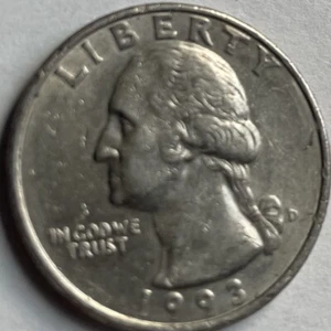 1993 D WASHINGTON QUARTER DOLLAR--MINT ERROR--DOUBLING - Picture 1 of 5