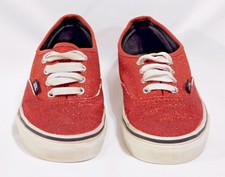 red sparkly vans