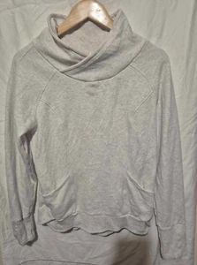 90 Grad Pullover Sweatshirt Damen grau Tunnelausschnitt Gr. M Taschen - Bild 1 von 9