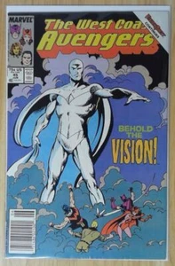1x  The West Coast Avengers: #45: 1st White Vision: 6.0 F Condition in Title Sin - Picture 1 of 1