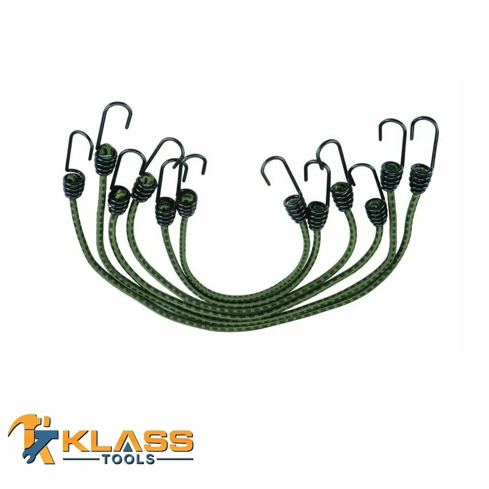 KLASSTOOLS 18" Inch Heavy Duty Camouflage Elastic Stretch Cord / Bungee Cord / Tie Down