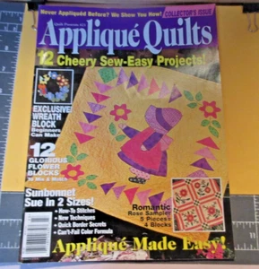 VTG.2001 Applique' Quilts Magazine #23~COLLECTOR'S ISSUE-Patterns-Pgs.66-Good-FS - Bild 1 von 12
