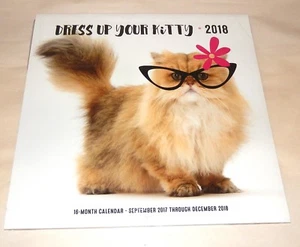 Dress Up Your Kitty 2018, Editors of Rock Point,16 Month Calendar - Picture 1 of 4