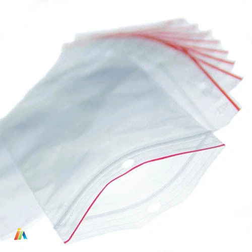 Klare wiederverschließbare GRIFF selbstversiegelnde Kunststofftüten mit hängendem Loch Reißverschluss 35/40 μm.