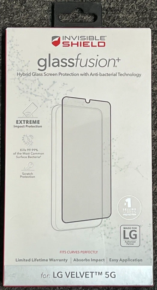 ZAGG Invisible Shield Glassfusion Plus Screen Protector for LG Velvet 5g
