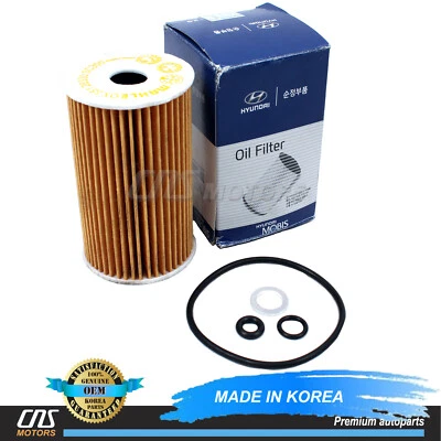 GENUINE Oil Filter for 07-17 Equus Genesis Sonata Veracruz Sorento 263203C30A Foto 1 de 3