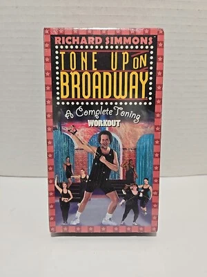 RICHARD SIMMONS TONE UP ON BROADWAY EXERCISE VHS TAPE 2000 NEW FACTORY SEALED   - Image 1 of 4