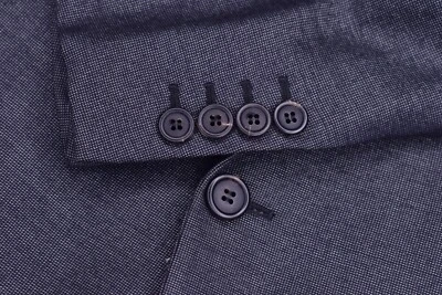 Jaqueta Prada Birdseye cinza slim fit masculina lã seda esporte tamanho 42-R ventilação dupla - Imagem 1 de 4