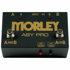 Morley ABY Pro 2-Button ABY Signal Switcher Pedal Silent Switching, Reverse Pola for sale