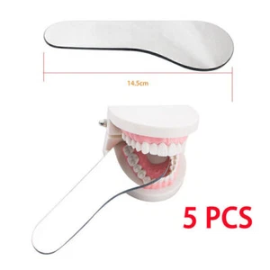 Dental Intraoral Kieferorthopädischer Fotoglasspiegel 2-seitig Rhodium 5pcs - Bild 1 von 6