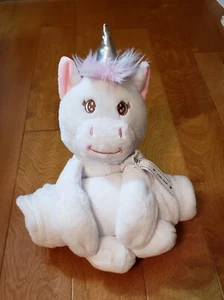 Lullaby Baby Unicorn Plush w/Blanket Gift Set w/Tags White w/Pink 12X7X9" 100% P - Picture 1 of 8