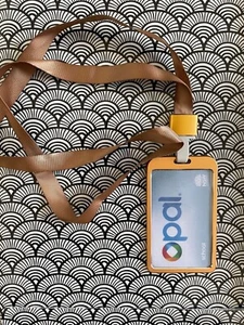 Aluminium Alloy Metal Bus Pass ID Security Card Holder with Lanyard - COPPER - Picture 1 of 2