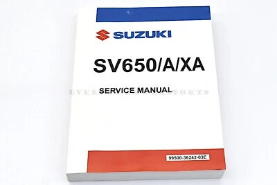 Service Manual SV650 17-25 OEM Genuine Suzuki Maintenance Repair Book #E168 - Image 1 of 3