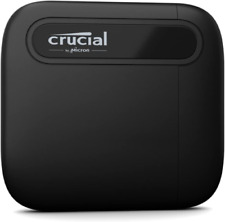 Crucial X6 2TB Portable SSD - Up to 800MB/s - PC and Mac - USB 3.2 2TB, Black