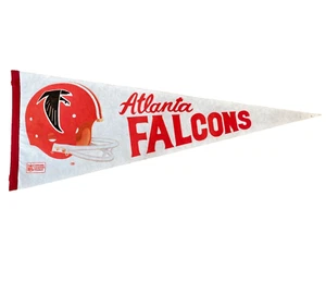 NFL Atlanta Falcons Vintage 1980's Team Logo Football Pennant Felt 30" - Picture 1 of 6