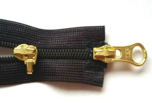 Zip Black Divisible 2-Wege Nylon Size 3 YKK 580 Cipzár Молния - Picture 1 of 7