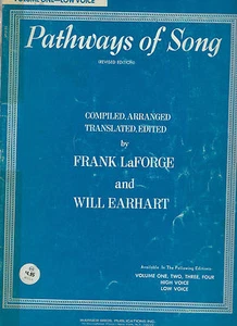 Frank LaForge - Pathways Of Song, Vol One - Low Voice (Revised Edition) 62 Pages - Picture 1 of 3