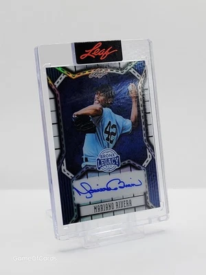 Leaf A Bronx Legacy Mariano Rivera 2025 autógrafo automático auténtico/25 Foto 1 de 2