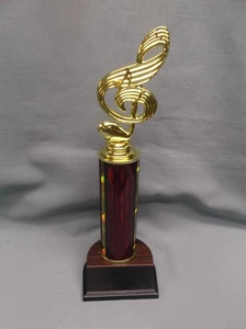 music note trophy ruby column weighted base award - Imagen 1 de 1