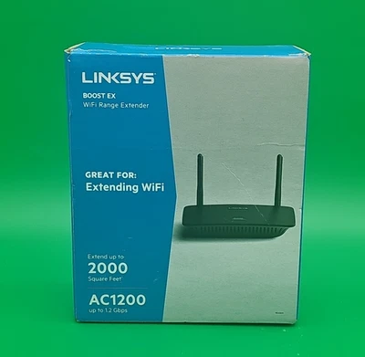 Linksys Boost EX RE6500 Dual Band WiFi Range Extender AC1200 - Image 1 of 4