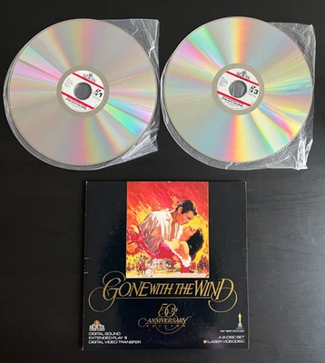 Gone With the Wind (Laserdisc) 2 Disc Set 50th Anniversary Foto 1 de 4